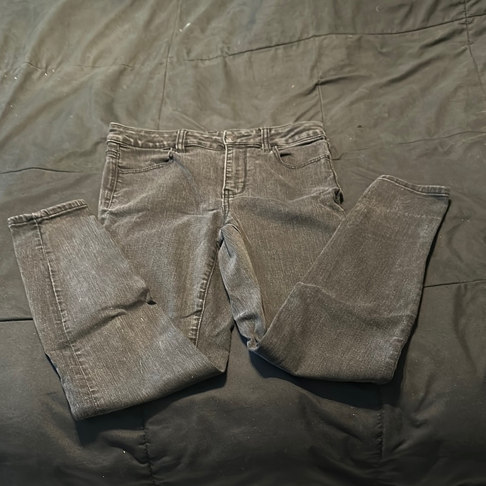 American Eagle Outfitters Men's Dark Gray Skinny Jeans